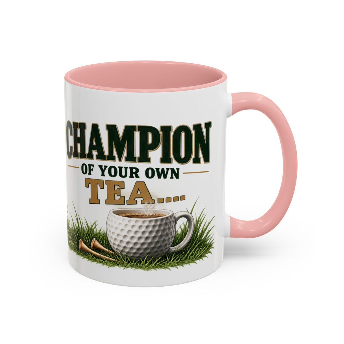 Golf Champion Accent Mug – Wraparound Golfer Design