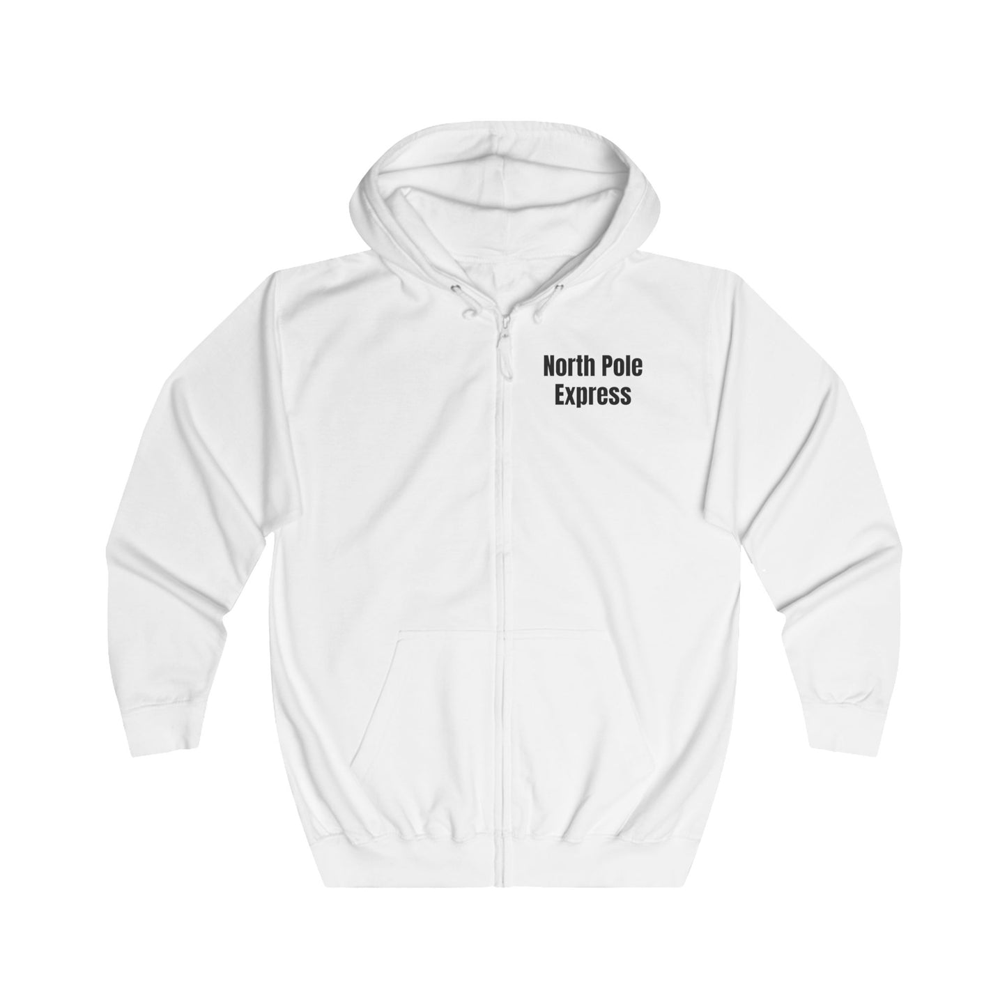 North Pole Express Motocross Christmas Zip Hoodie – Unisex