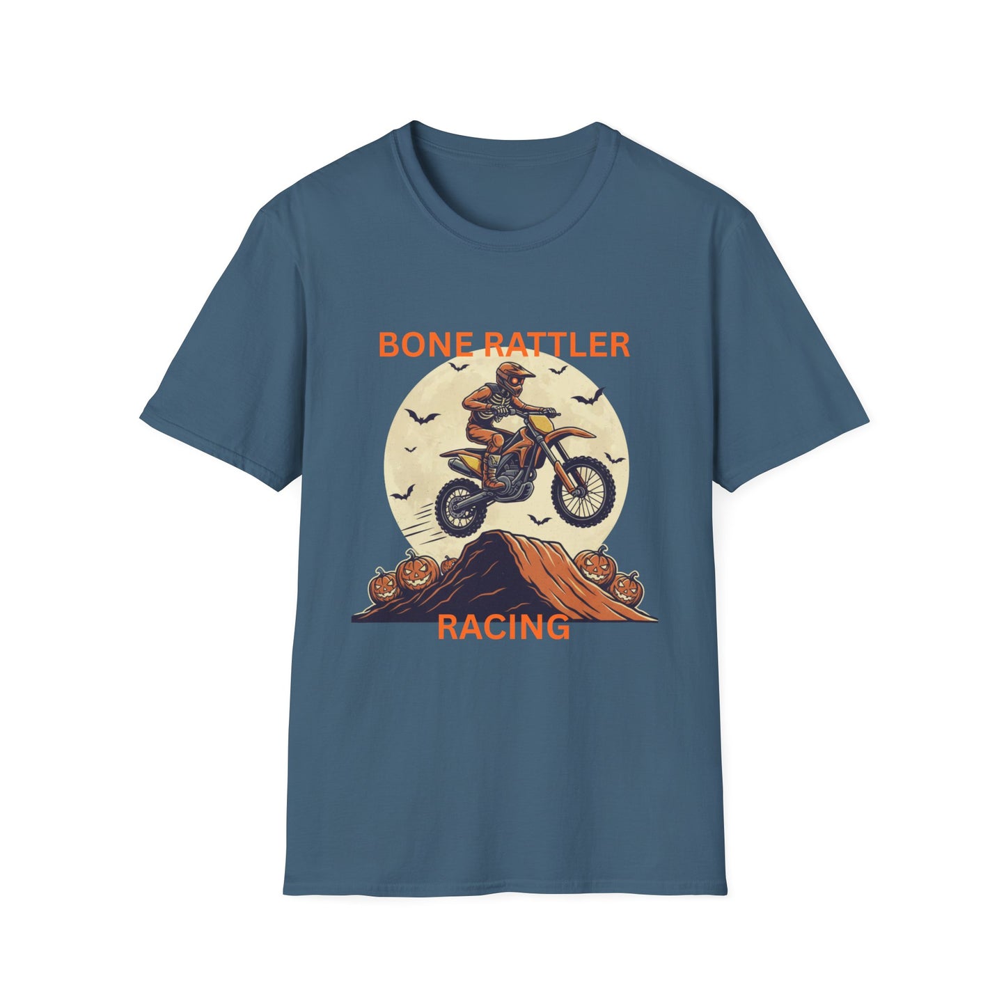 Bone Rattler Motocross Halloween T-Shirt – Unisex Dirt Bike Tee