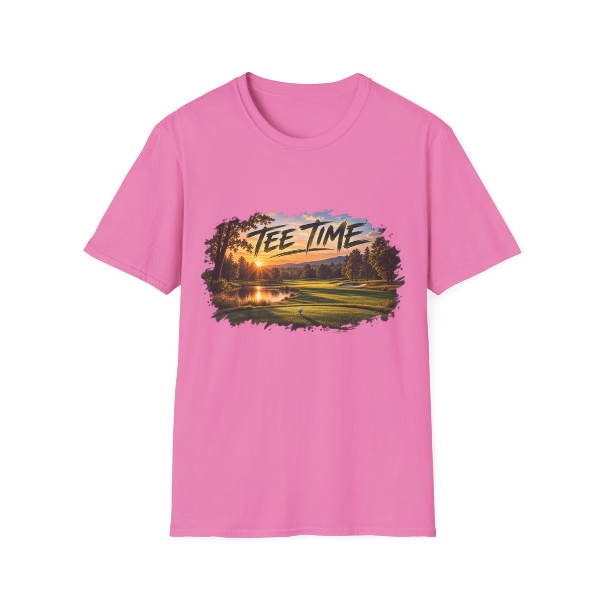 Tee Time Golf T-Shirt – Sunset Golf Course Tee