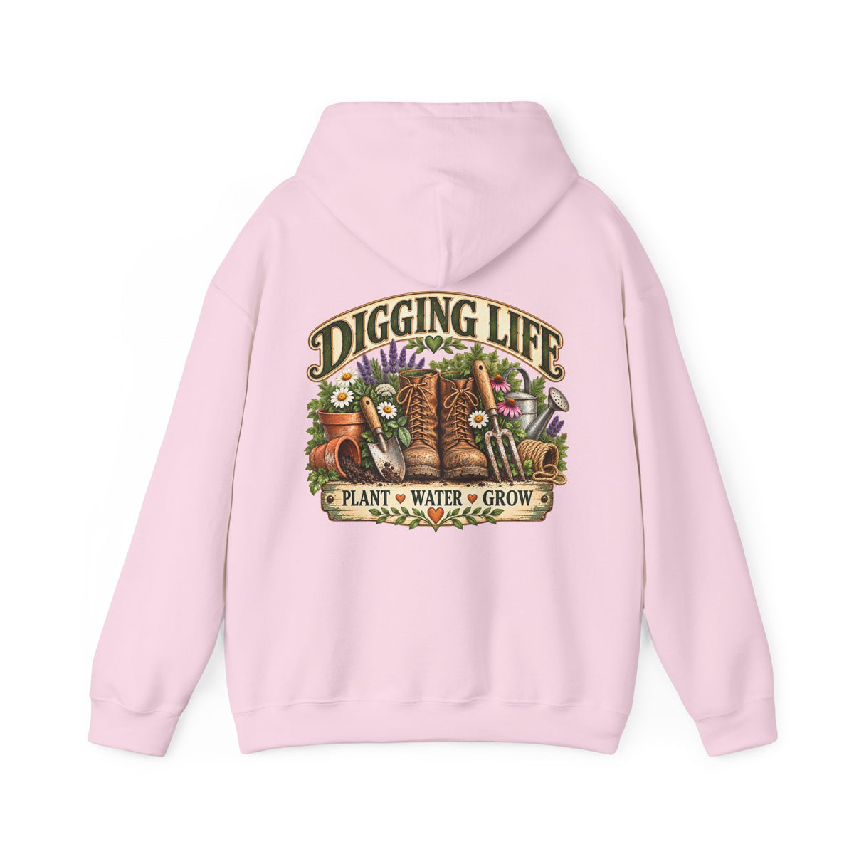 Garten-Hoodie im Vintage-Stil „Digging Life“
