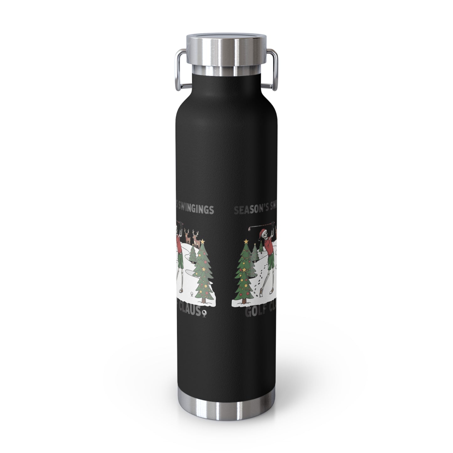 Golf Claus Insulated Flask – Season’s Swingings Christmas Golf Bottle