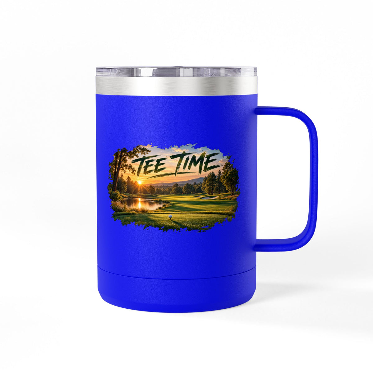Tee Time Golf Insulated Mug – 15oz Stainless Steel Tumbler