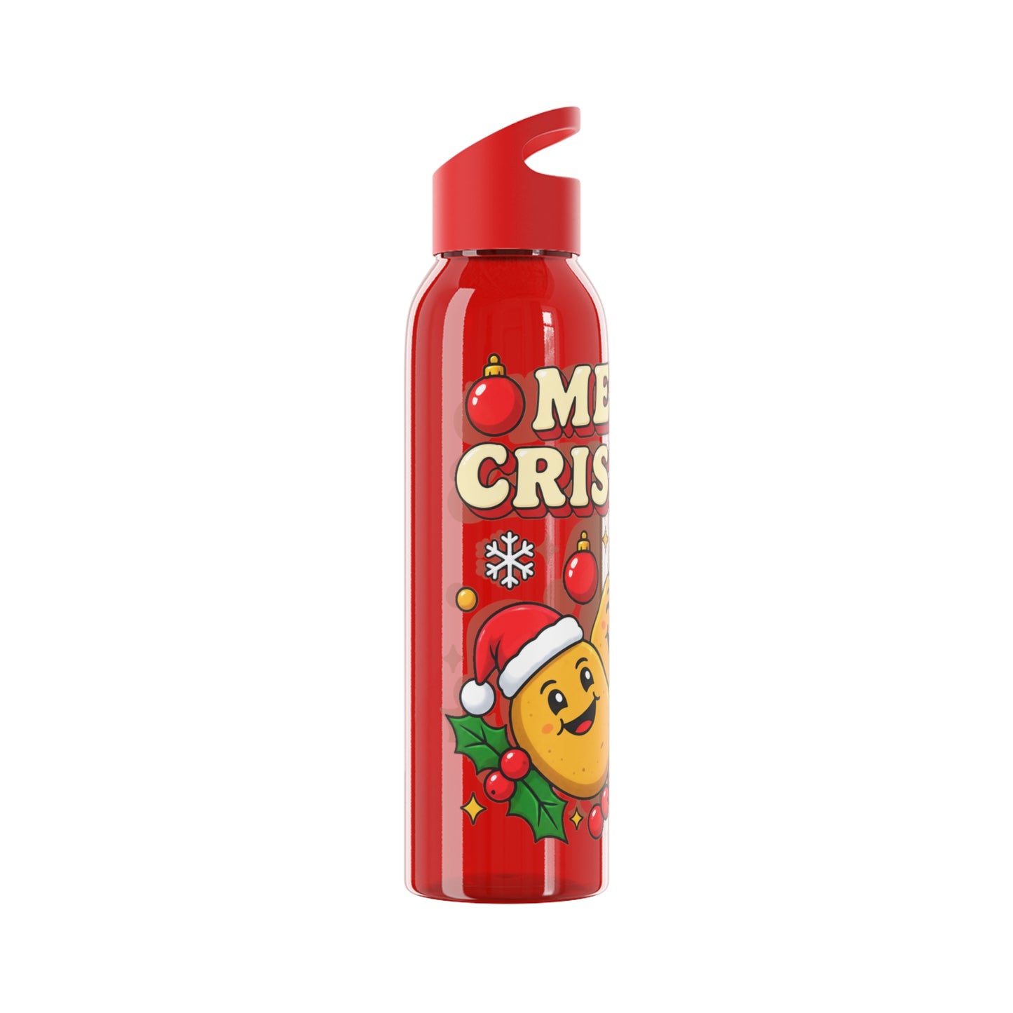 Merry Crispmas Christmas Water Bottle – Festive Drinks Bottle