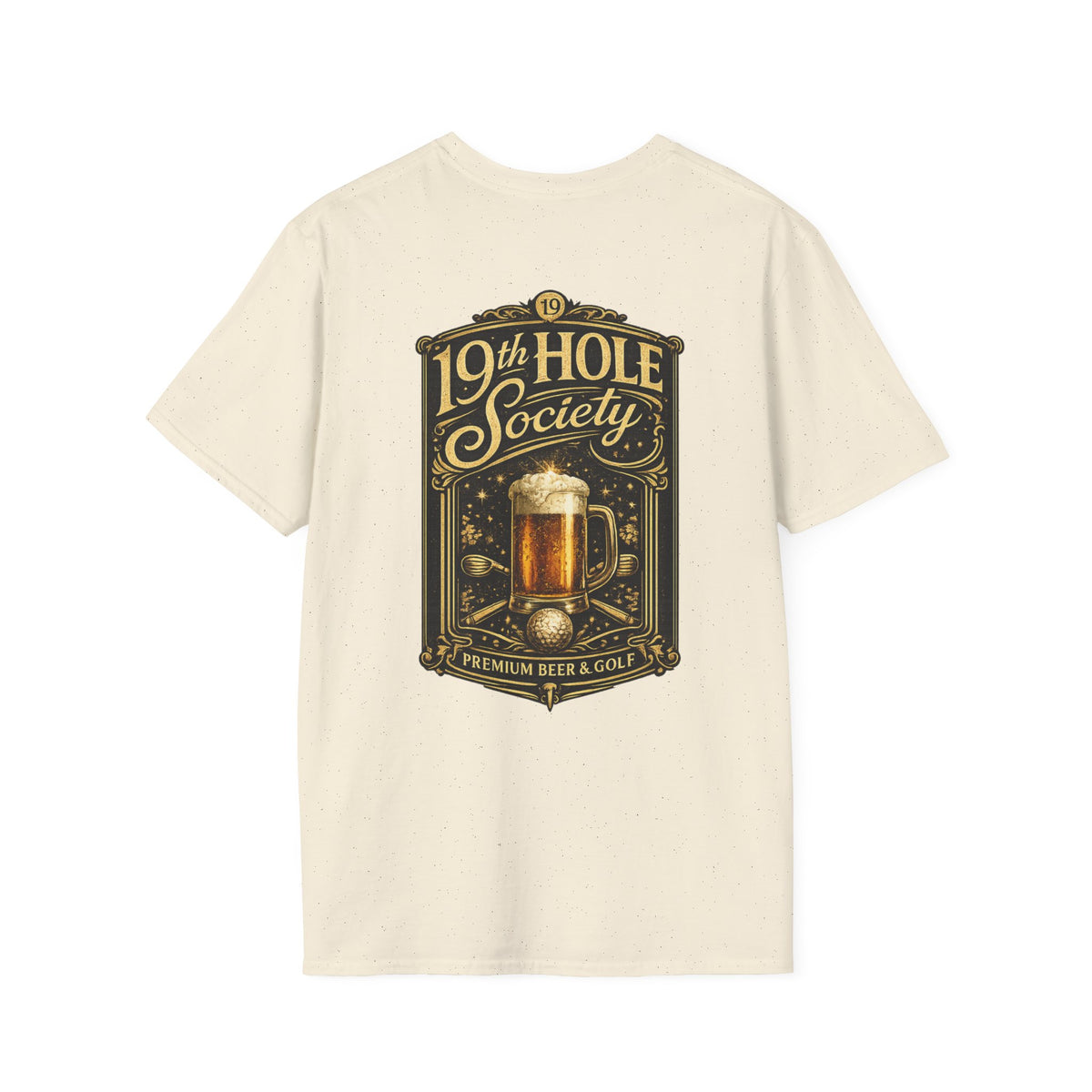 19th Hole Society Premium Beer & Golf  T-Shirt