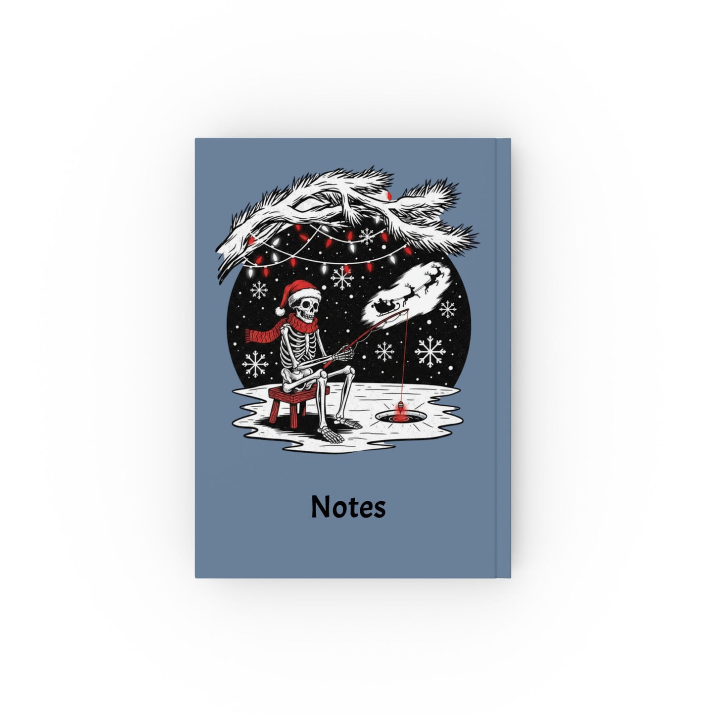 Merry Fishing Christmas Notebook – Festive Fishing Journal
