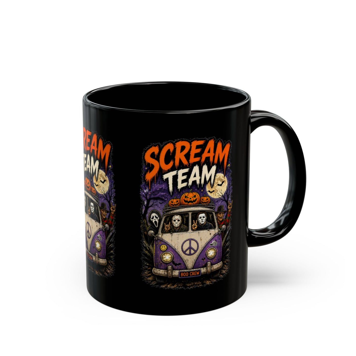 Scream Team Halloween Gamer Black Mug