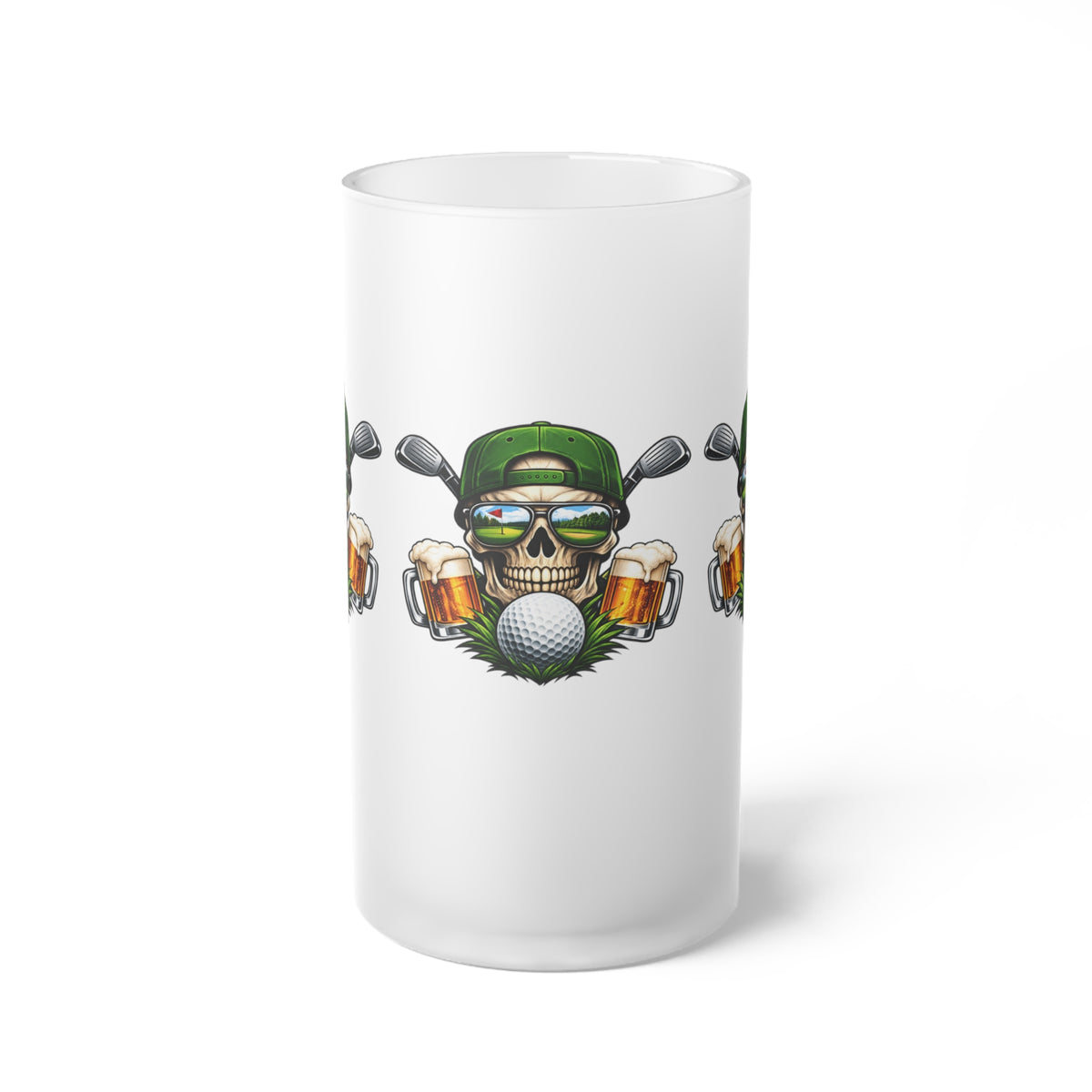 Fairways & Cold Beers Golf Skull Beer Tankard
