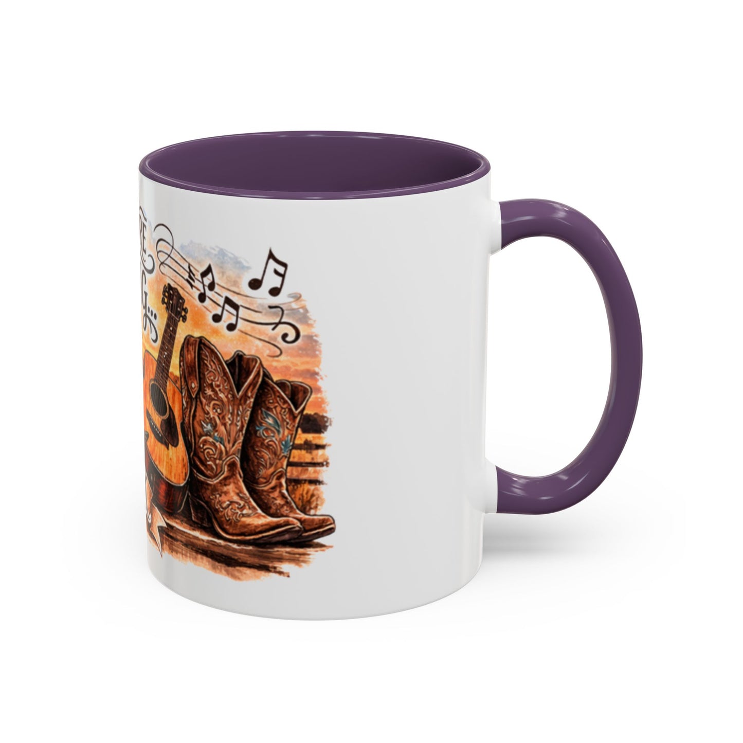 Mug à café country - Mug accent "Juste une autre chanson country" (325 ml)