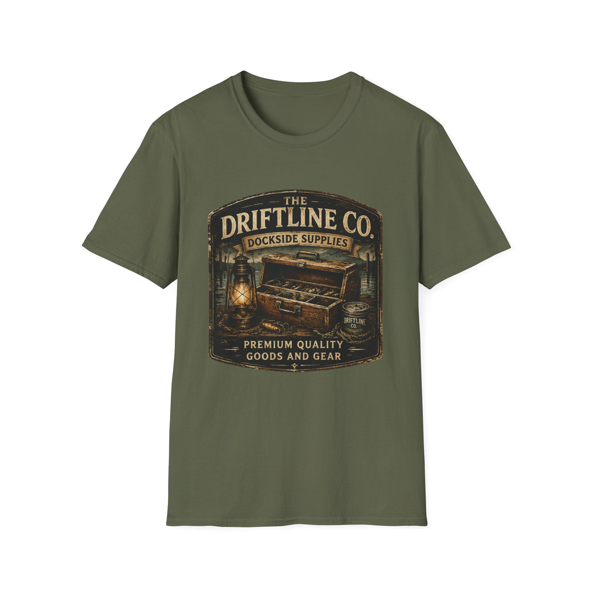 The Driftline Company – Dockside Supplies Indigo Blue T-Shirt