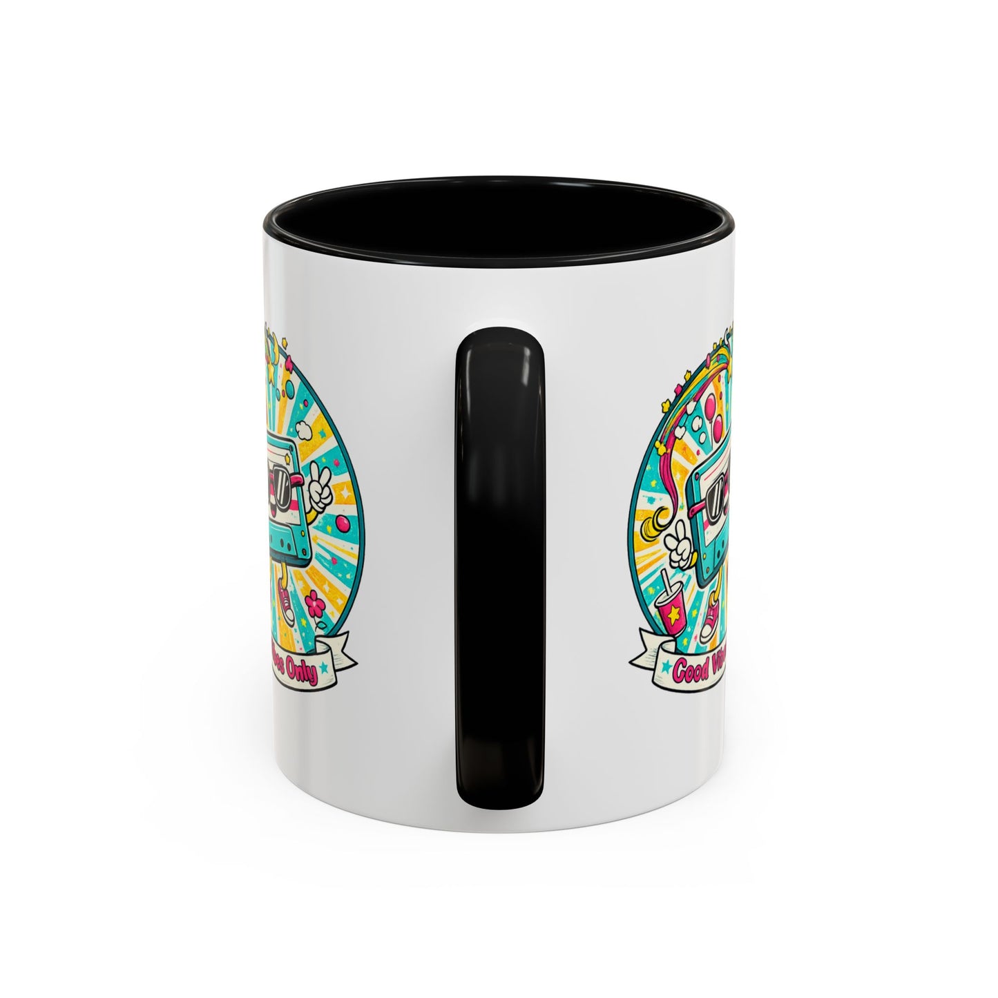 Retro Good Vibes Accent Mug