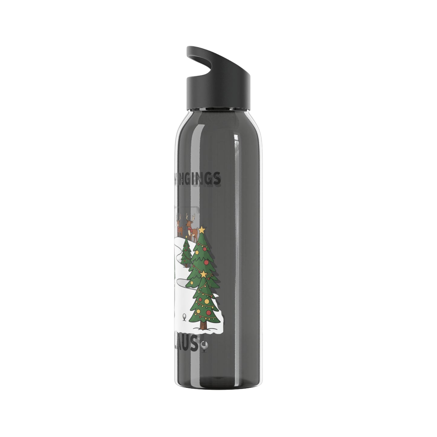 Golf Claus Christmas Golf Water Bottle – Season’s Swinging