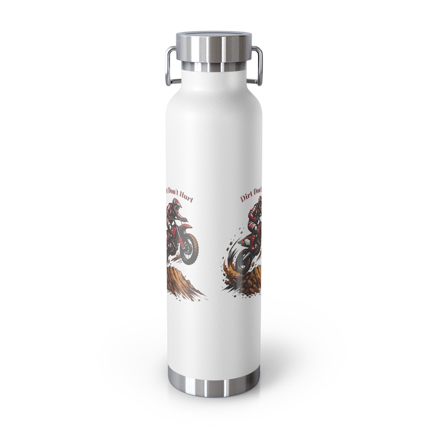 Dirt Don’t Hurt Moto Water Bottle — 22oz Insulated Stainless Steel