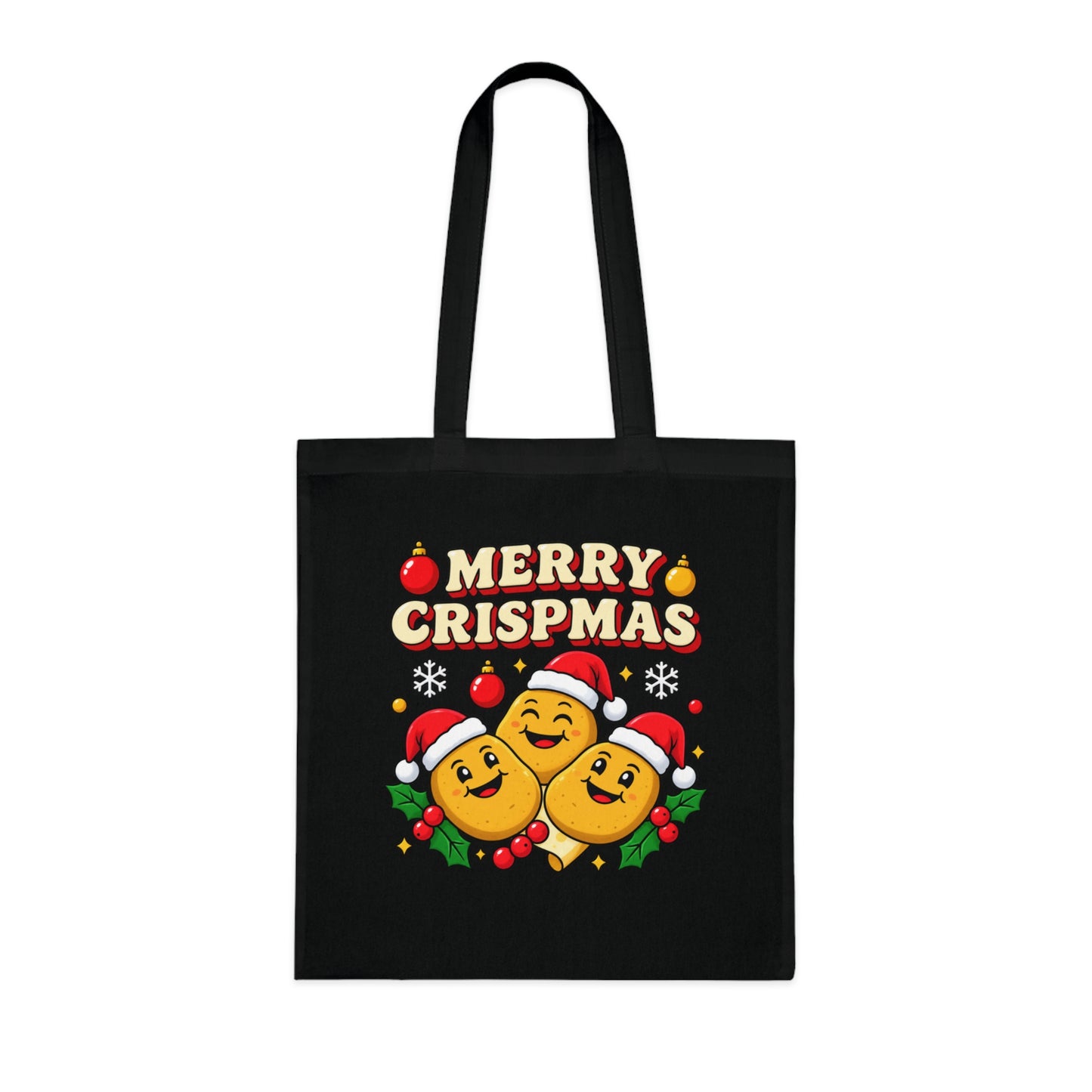 Merry Crispmas Christmas Tote Bag – Funny Festive Shopper