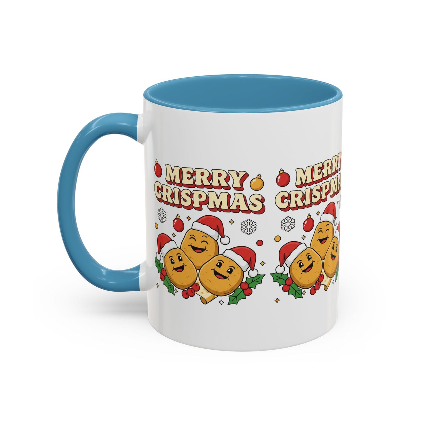 Merry Crispmas Christmas Accent Mug – Funny Festive Mug