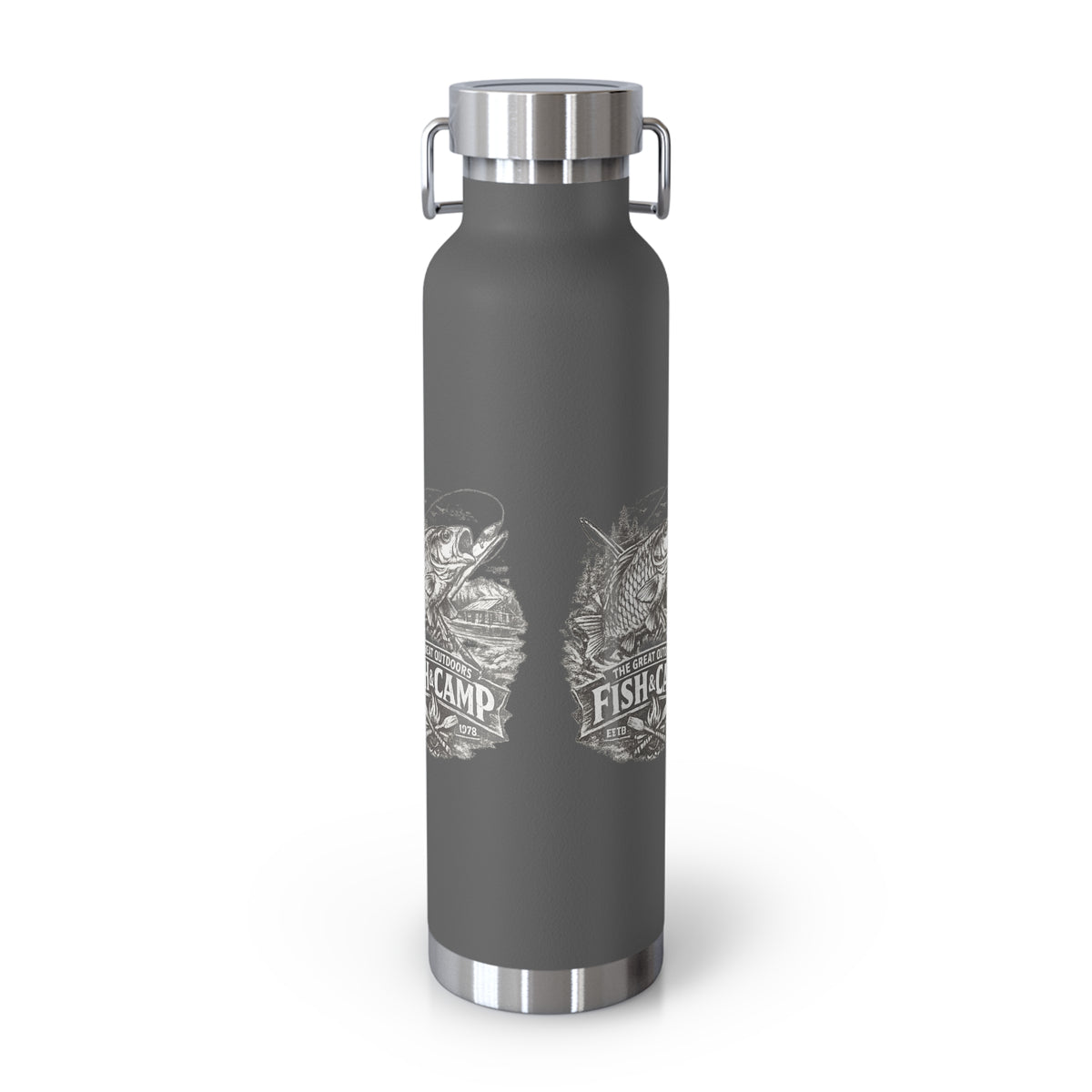 Fish & Camp Insulated Flask – Great Outdoors Fishing Flask