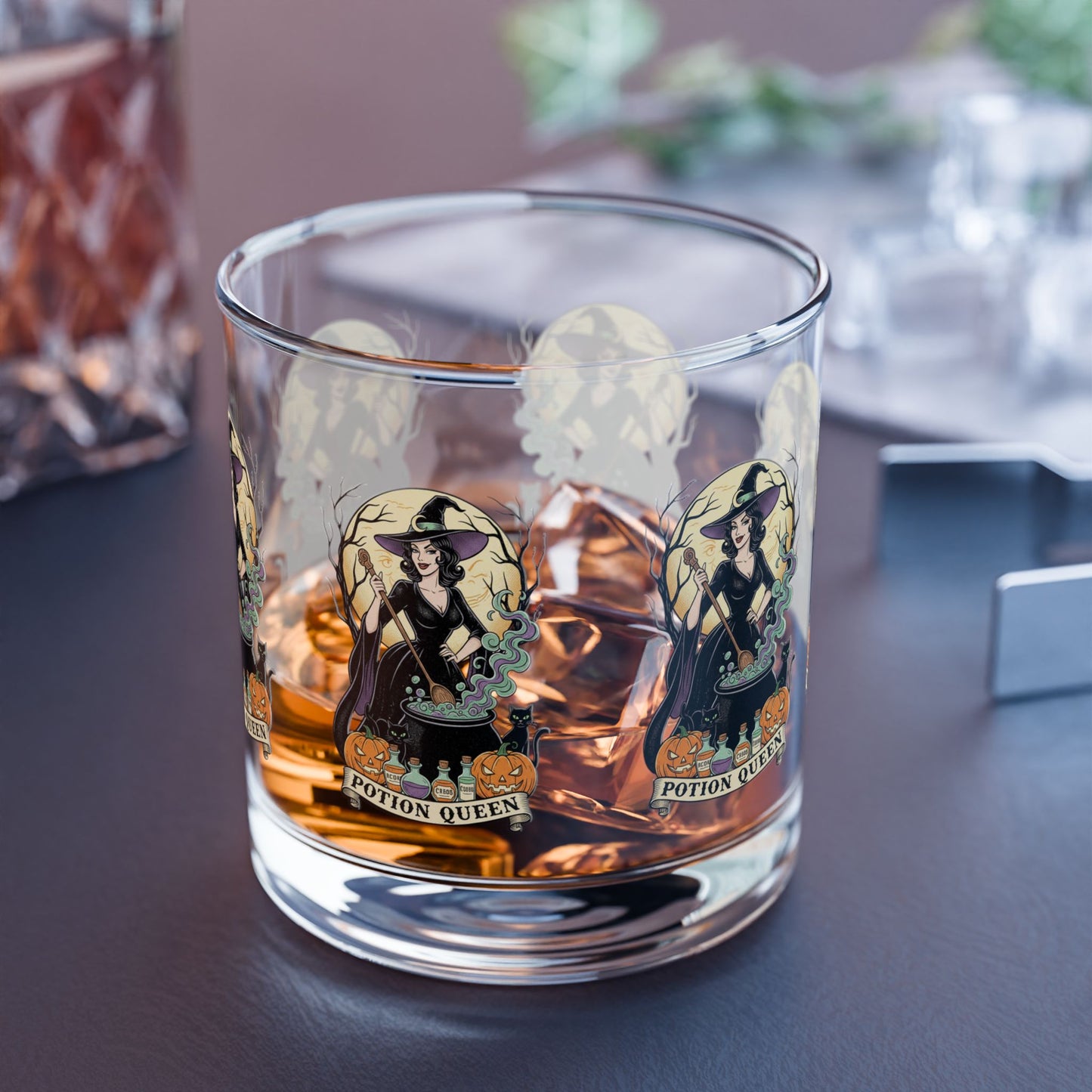 Potion Queen Halloween Glass Tumbler
