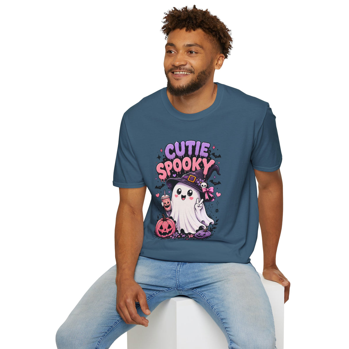 Cutie Spooky Ghost Halloween T-Shirt – Cute Graphic Tee