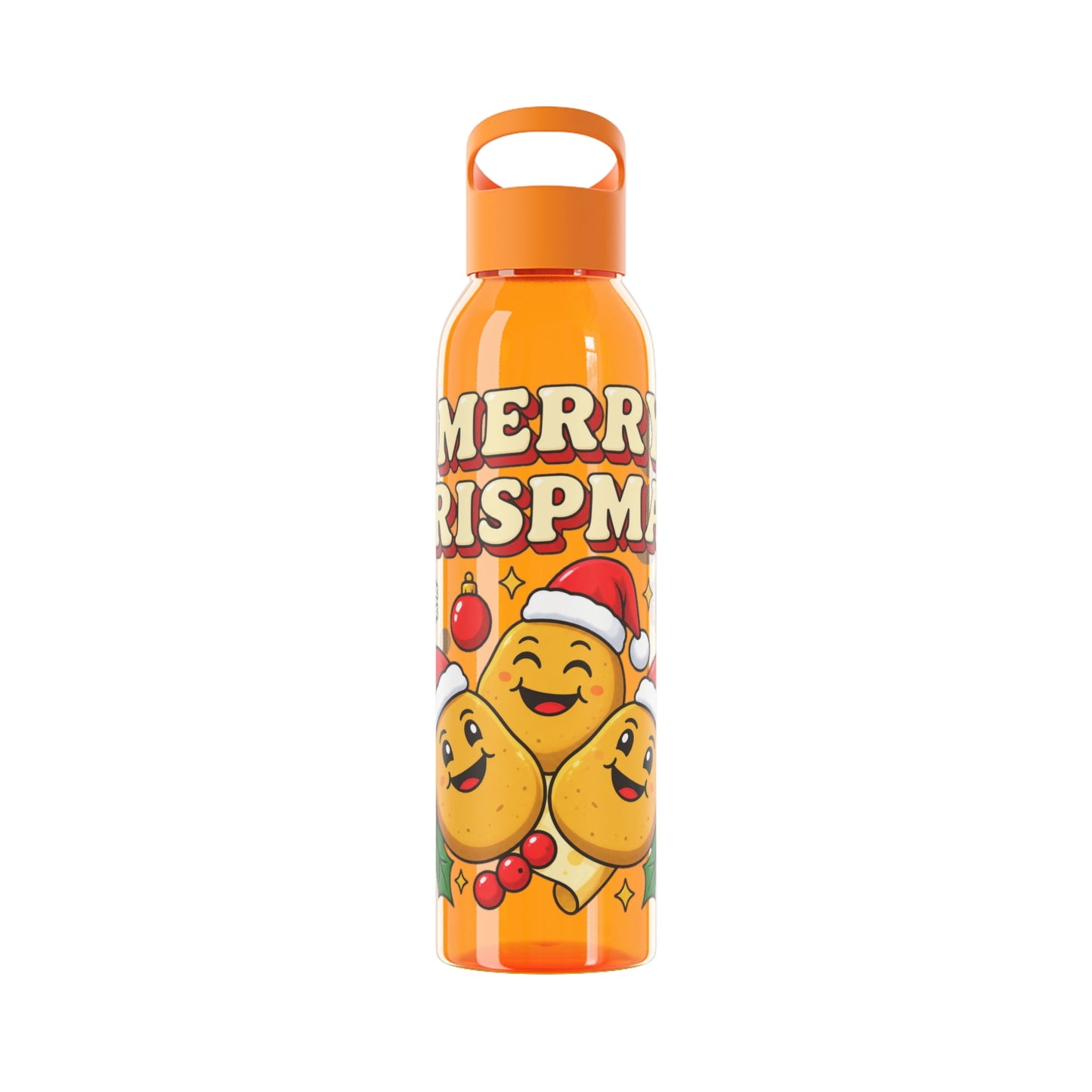 Merry Crispmas Christmas Water Bottle – Festive Drinks Bottle