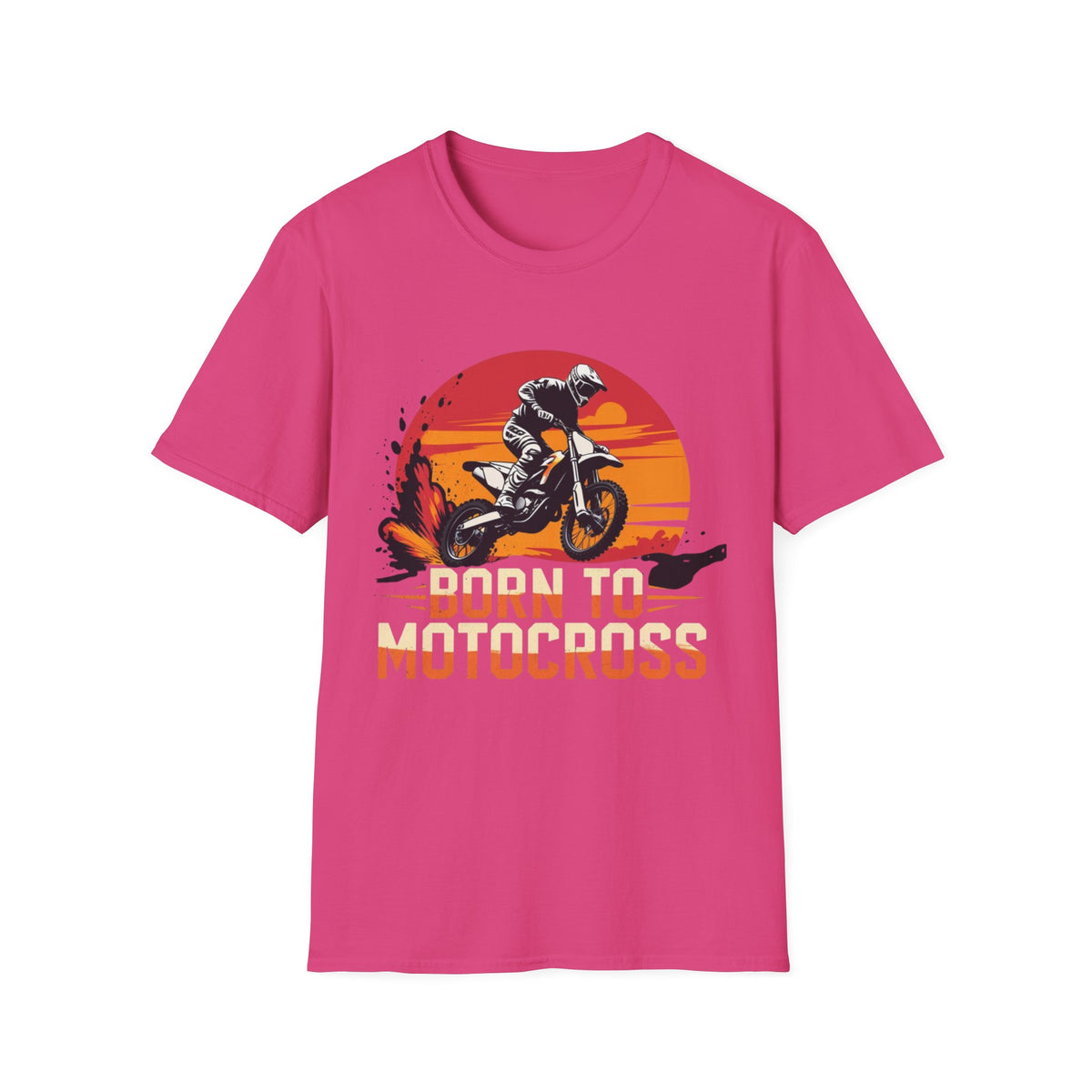 Born to Motocross Sunset T-Shirt - Dirt Bike Tee