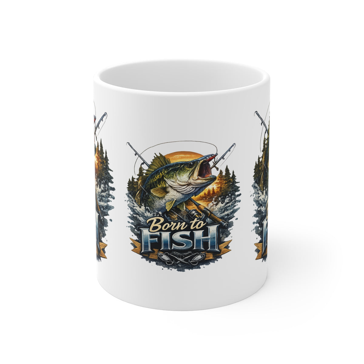 Born to Fish Mug – Angler Fishing Graphic Mug