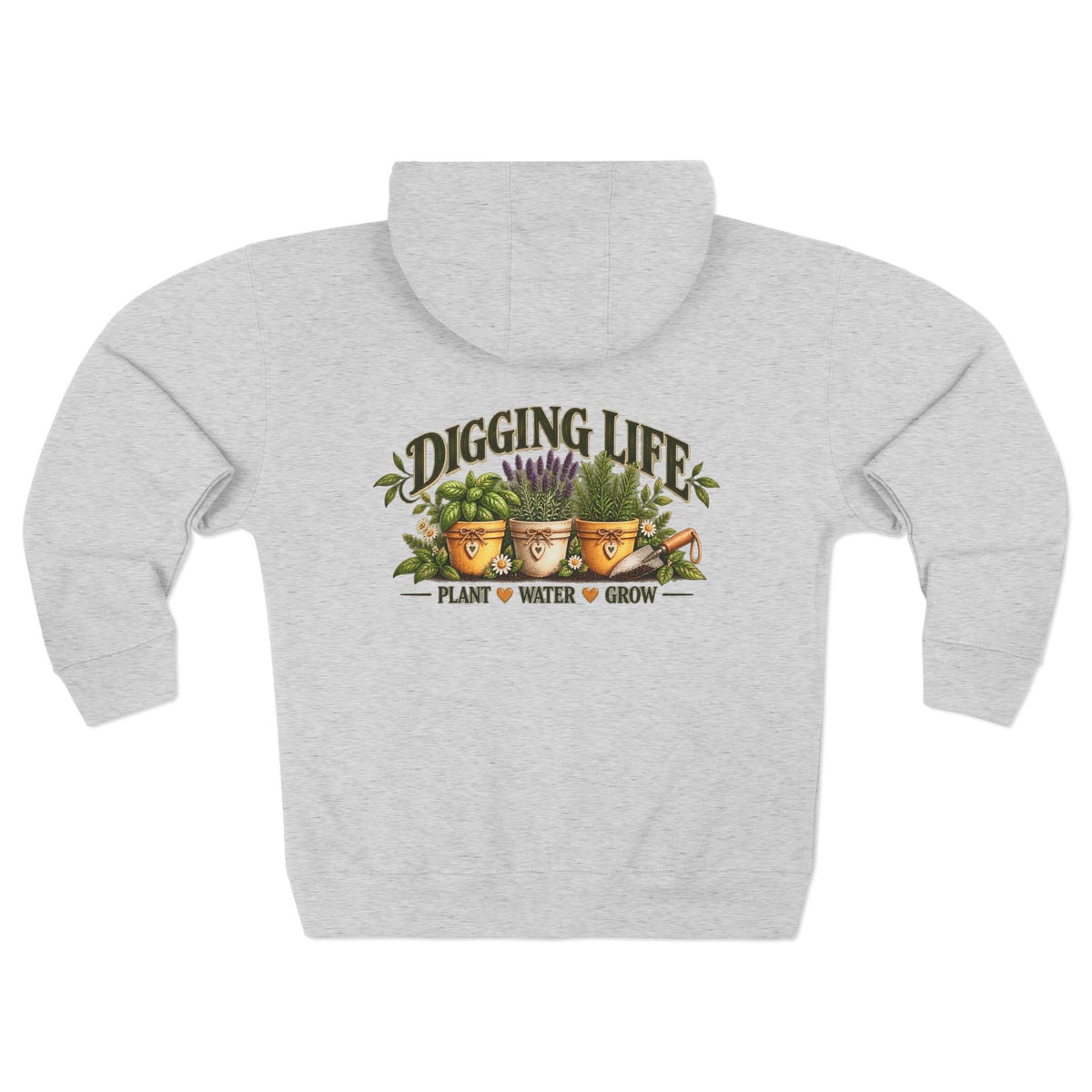 Digging Life Minimal Garden – Full Zip Hoodie