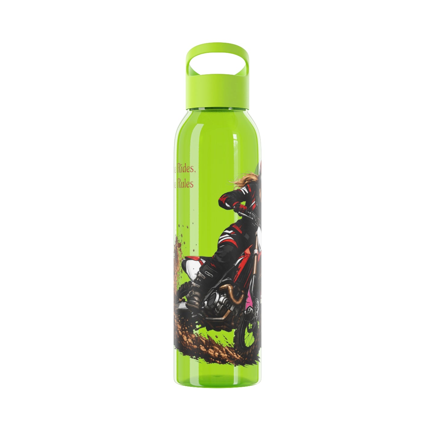 She Rides She Rules Motocross Water Bottle