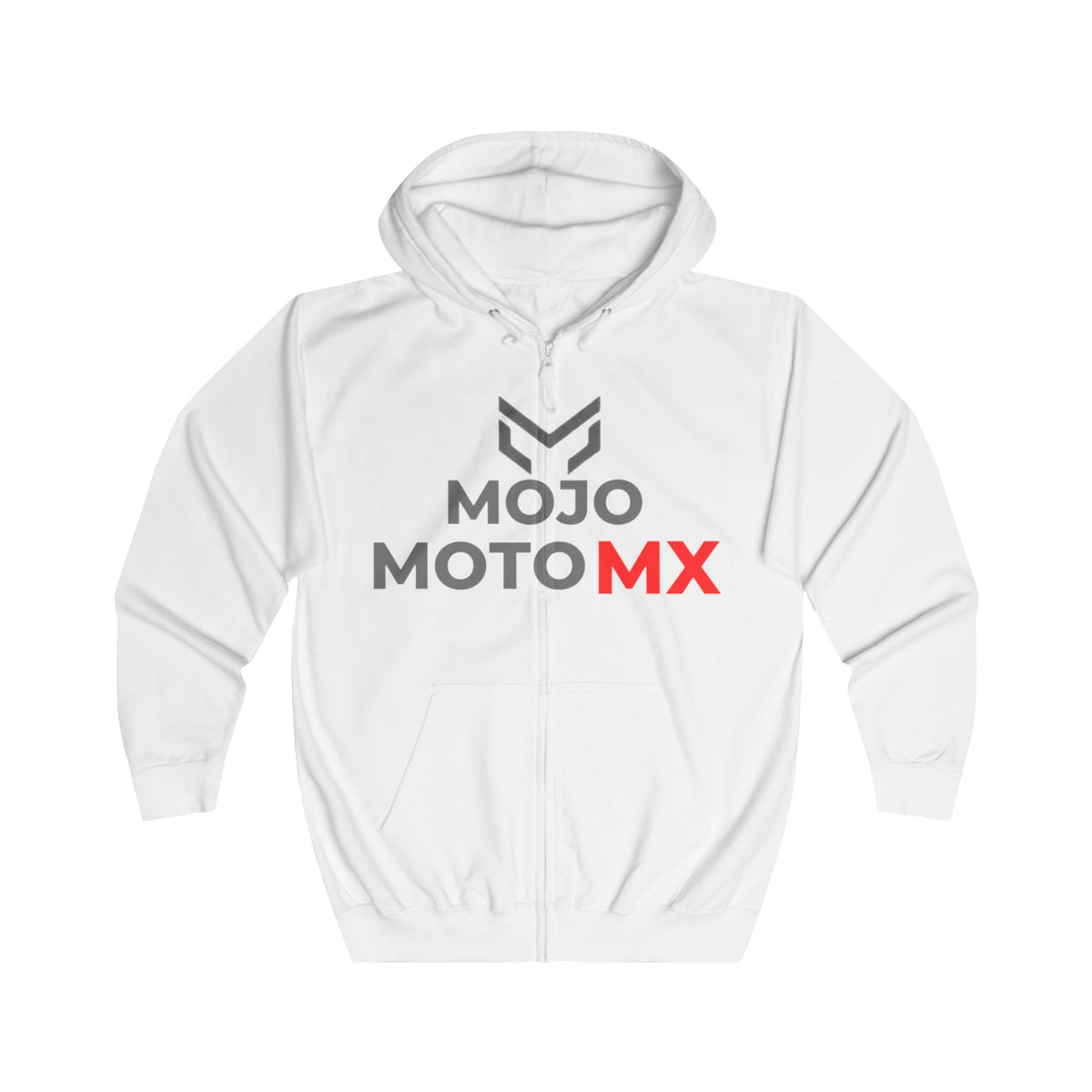 Mojo Moto MX Zip-Hoodie Motocross Logo Full-Zip Hoodie