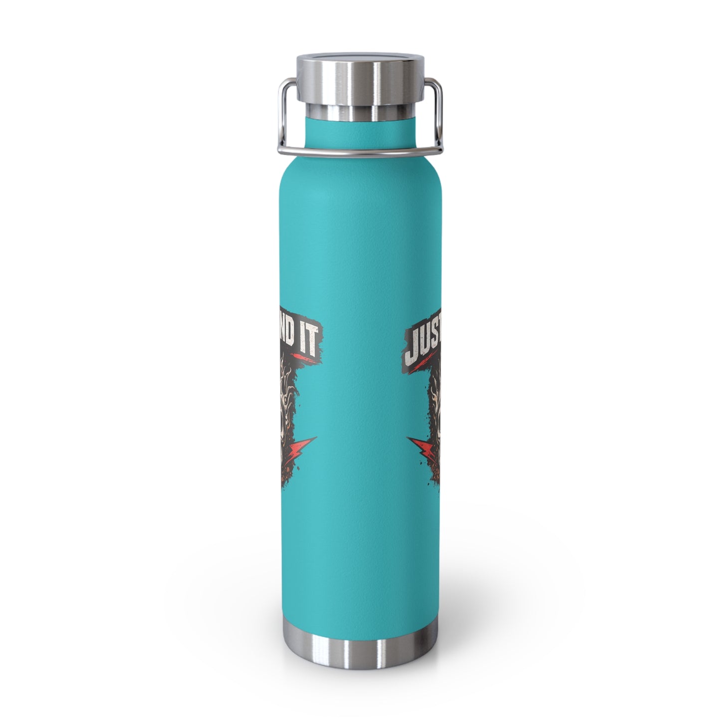 Just Send It Flask   22oz Copper-Insulated Skull & Flames Water Bottle