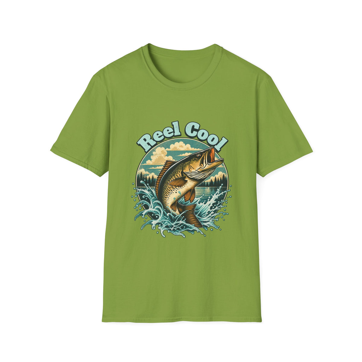 T-shirt de pêche « Reel Cool » – T-shirt graphique rétro pour pêcheur
