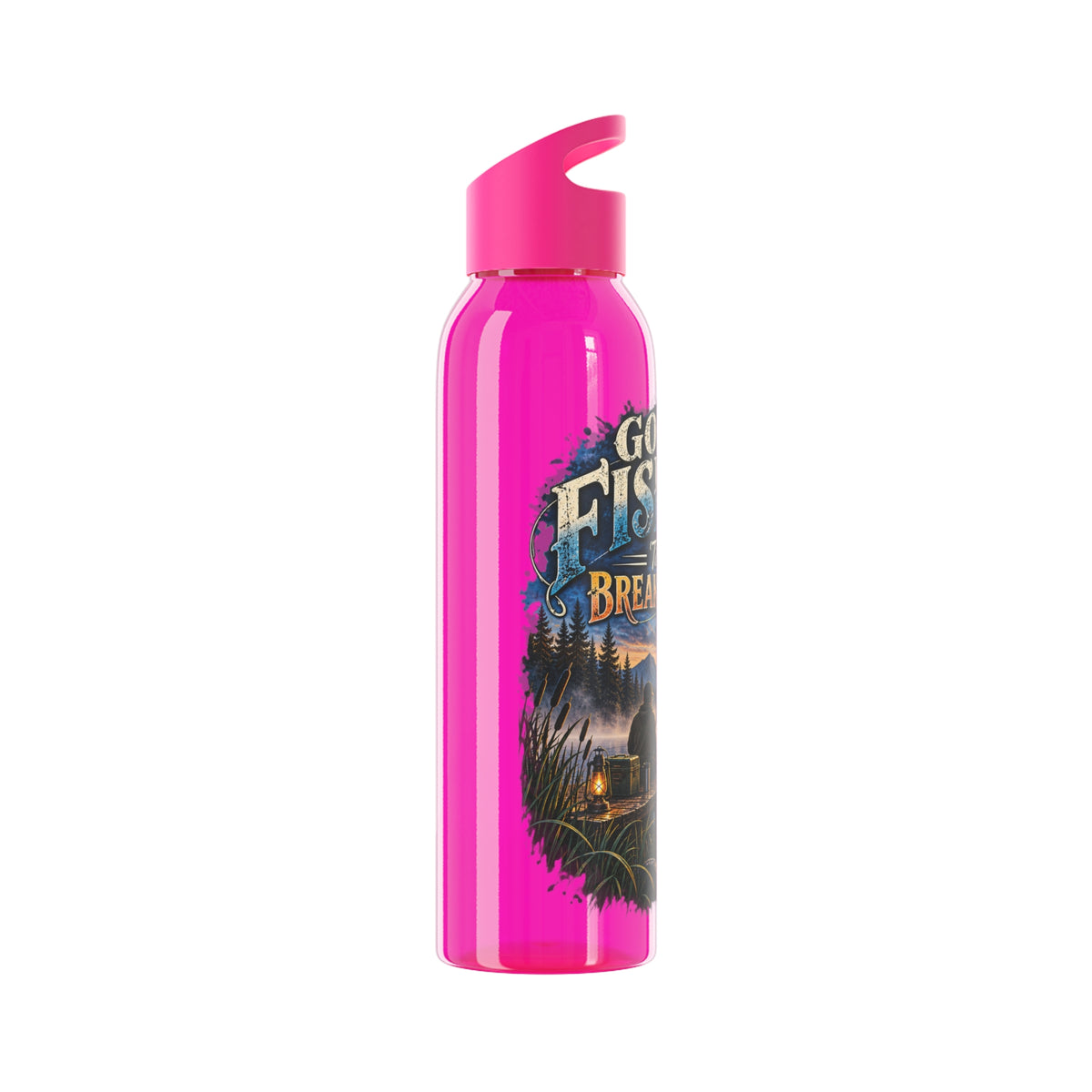 Going Fishing 'Til the Break of Dawn Water Bottle — Fishing Sunrise Stainless Bottle