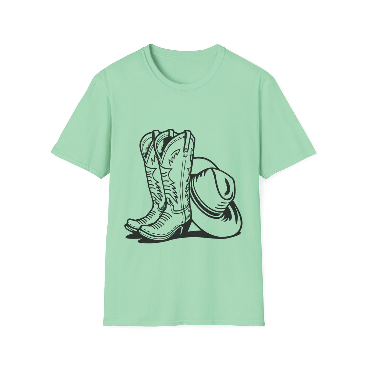 T-shirt Bottes et chapeau de cow-boy – T-shirt graphique style western