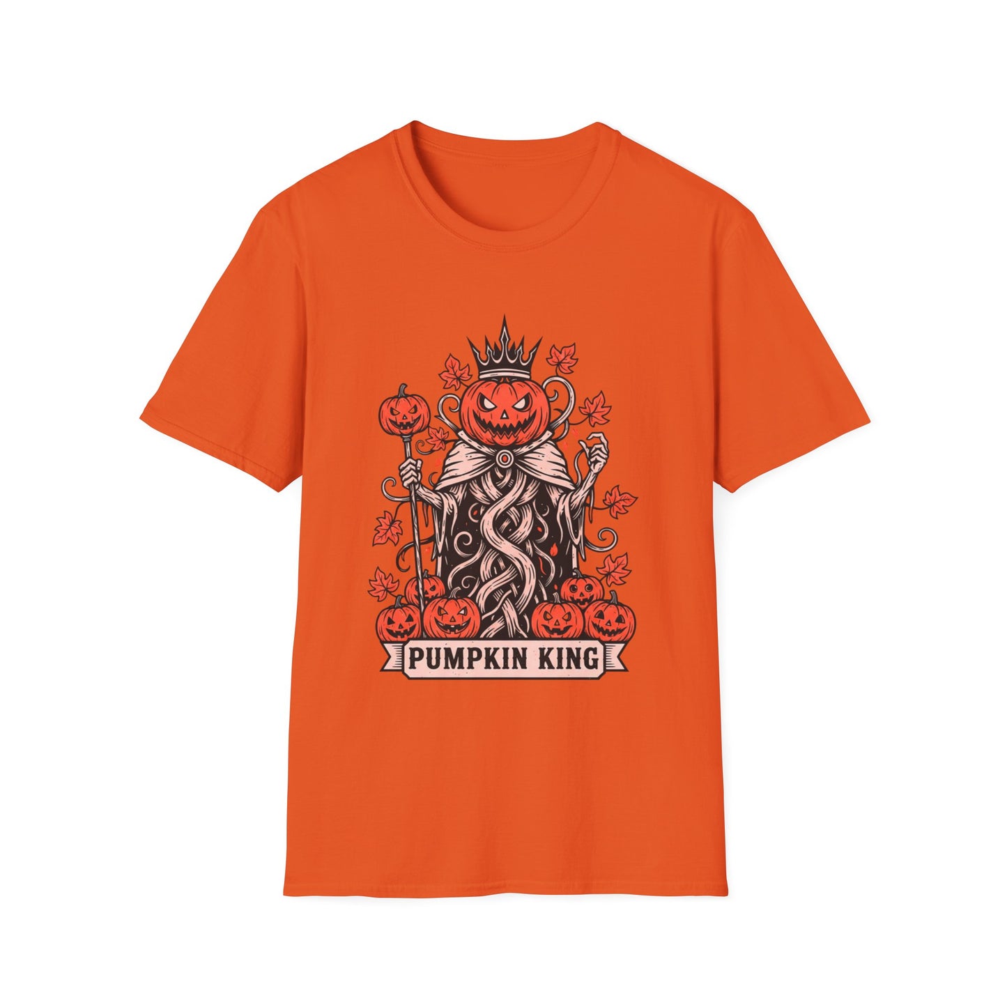 Pumpkin King Halloween Unisex T-Shirt – Gothic Pumpkin Graphic Tee