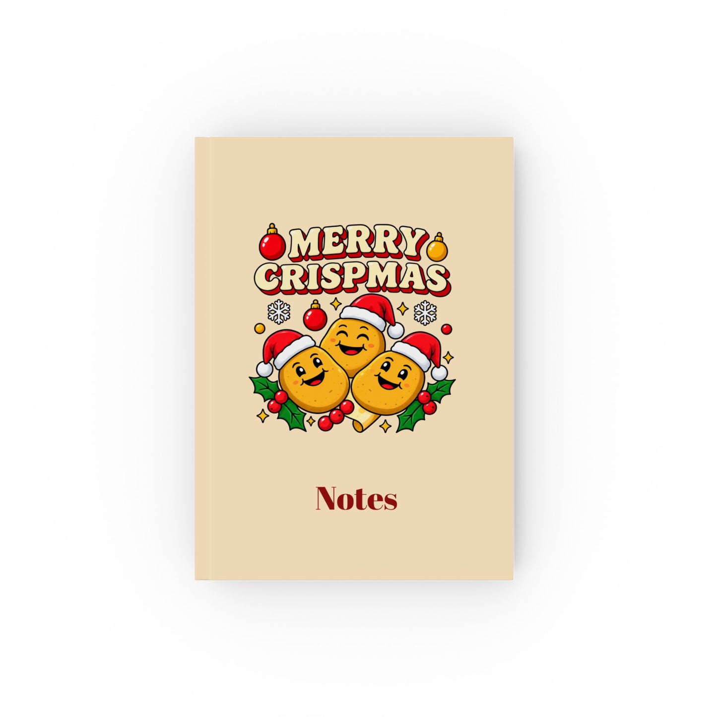 Merry Crispmas Christmas Notebook – Festive Notes Journal