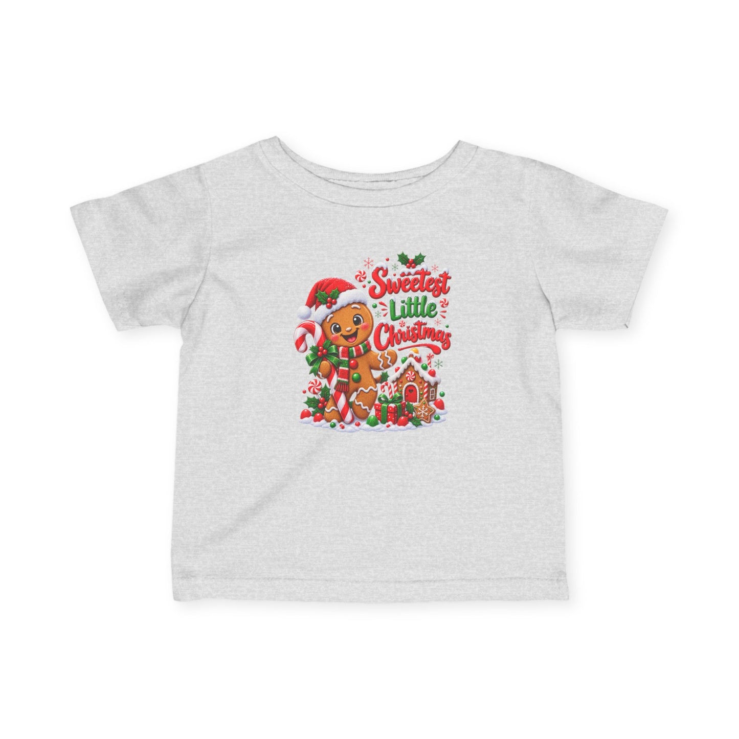 Sweetest Little Christmas Infant T-Shirt – Gingerbread Tee
