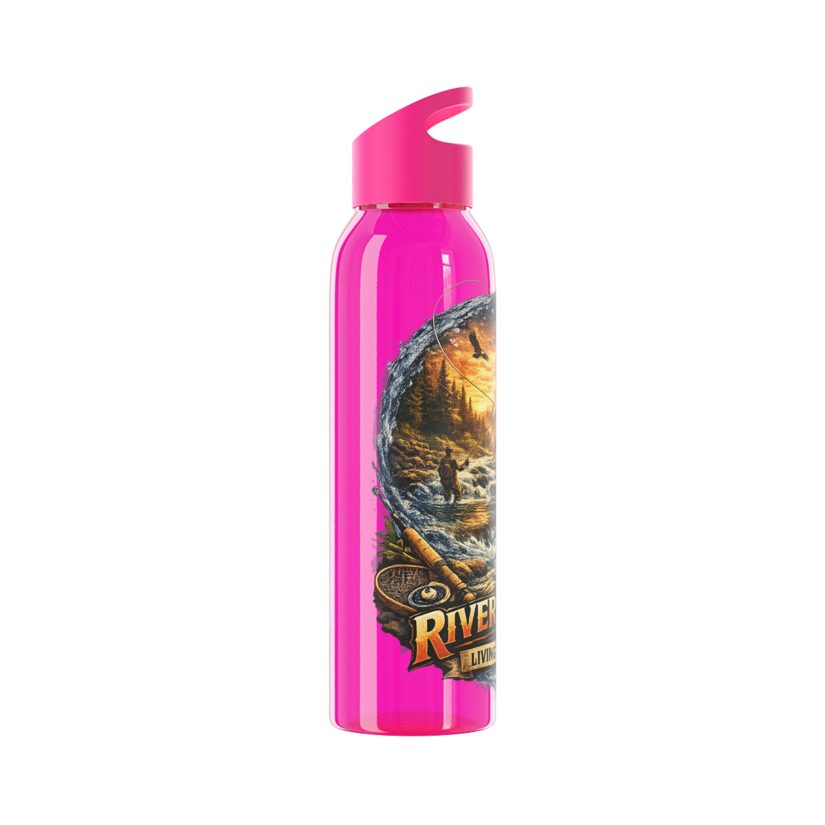 Gourde River Fishing Living the Dream – Bouteille de pêche pour pêcheur