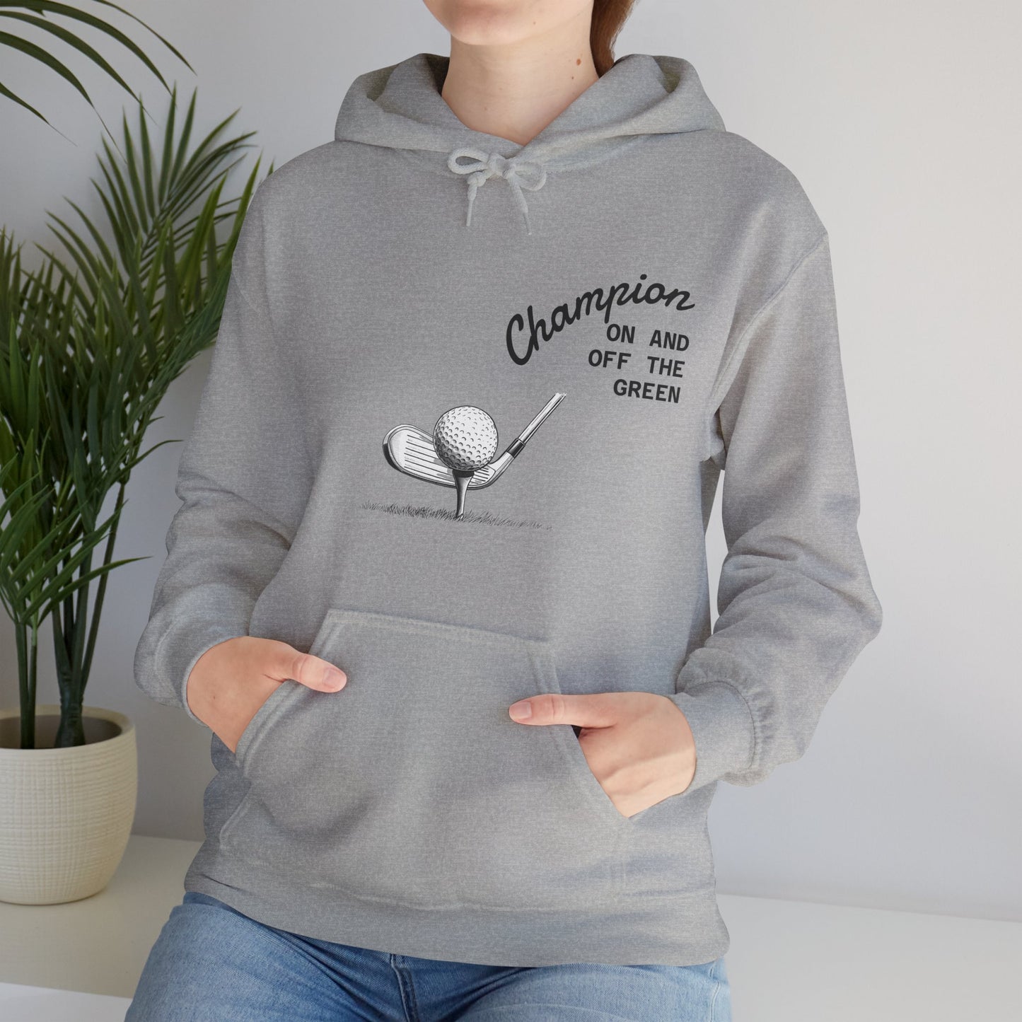 Golf Champion Hoodie, Unisex Golf Sweatshirt, Sports Gift for Him/Her, Casual Golf Apparel, Golf Lover Outfit