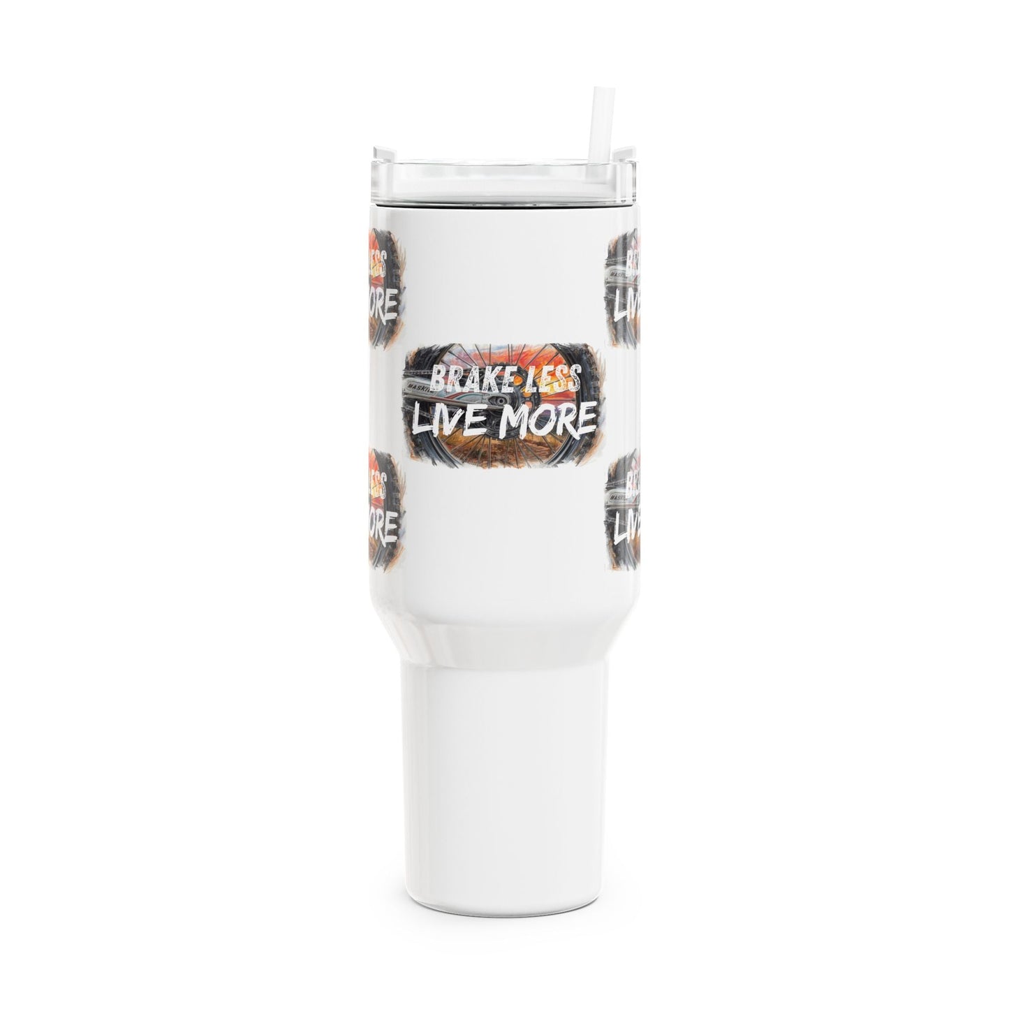 40oz Tumbler Brake Less Live More Adventure Travel Insulated Cup - SJM Print Store