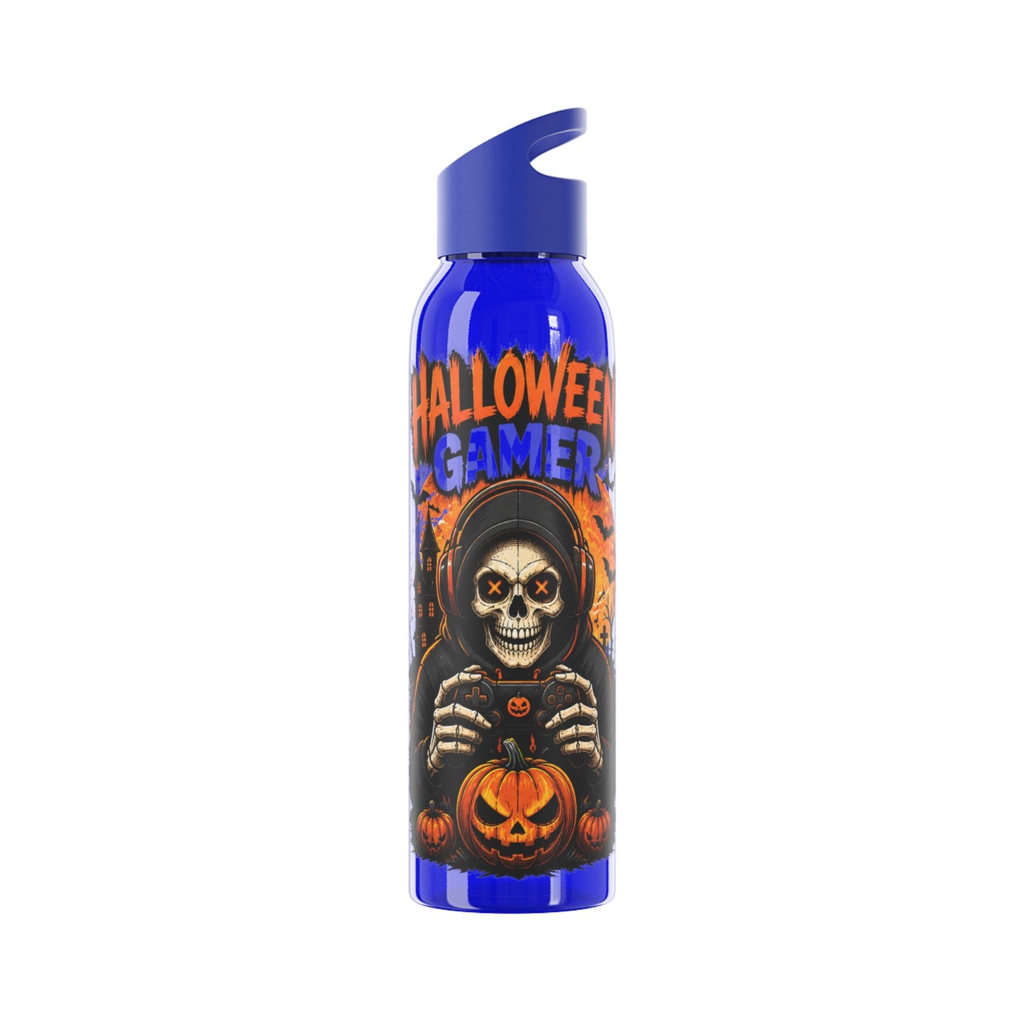 Halloween Gamer Water Bottle – Skull Gaming Bottle