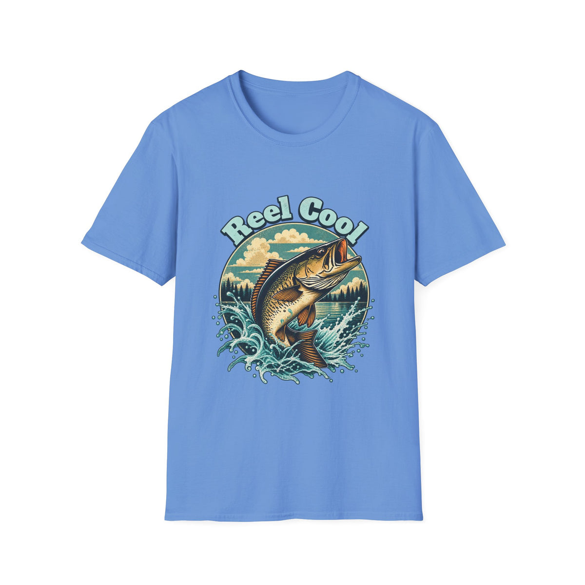 T-shirt de pêche « Reel Cool » – T-shirt graphique rétro pour pêcheur