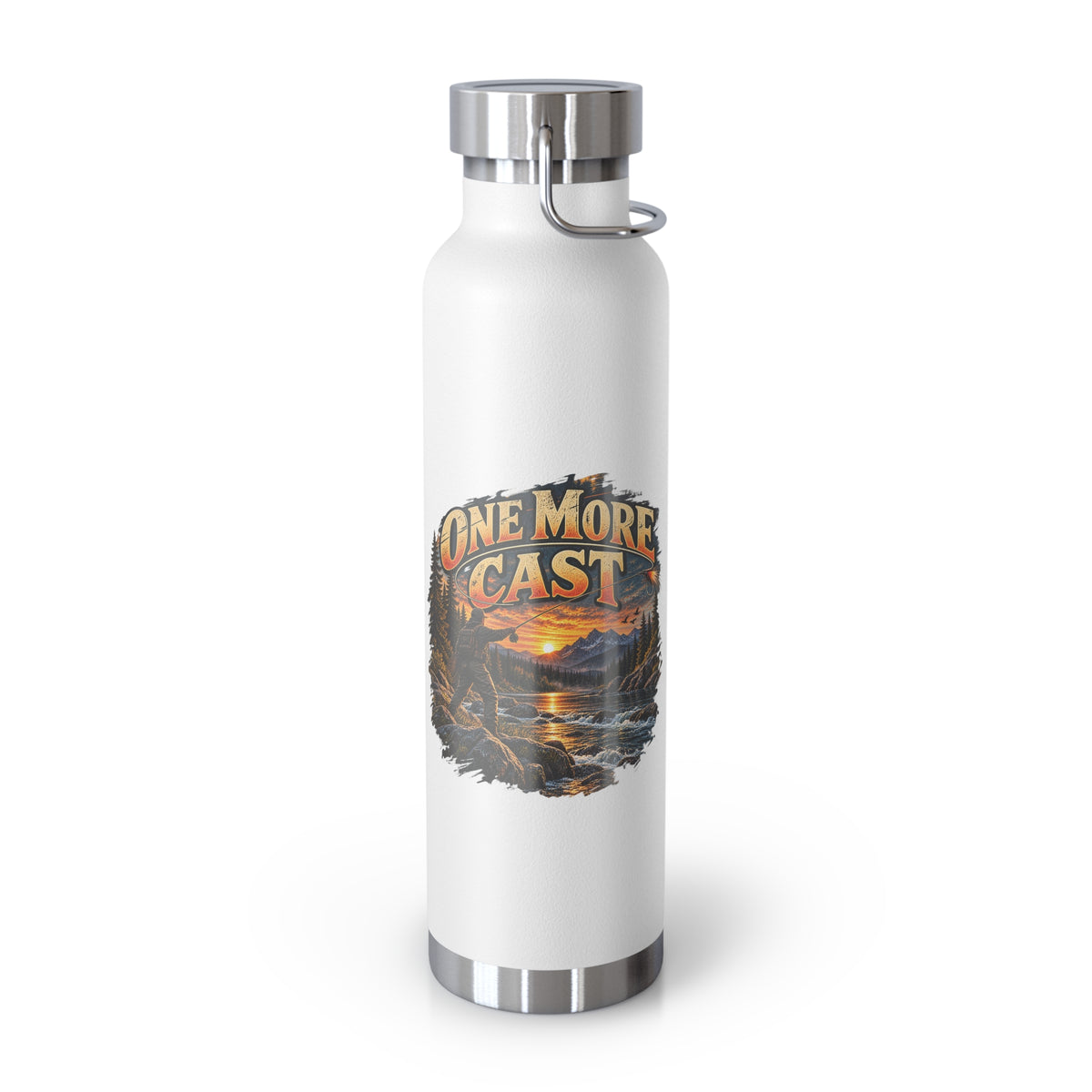 One More Cast Insulated Flask – Vintage Fishing Flask
