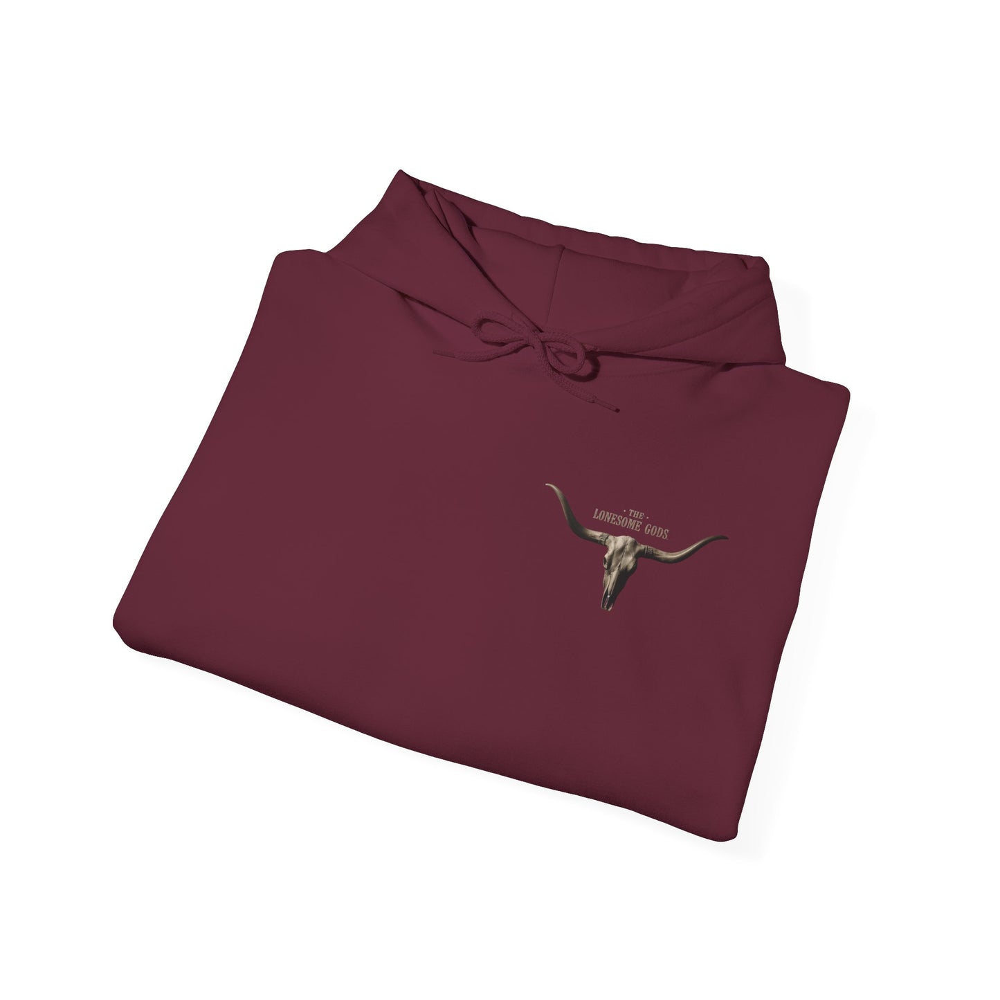 Sweat à capuche graphique Lonesome Gods - Sweat-shirt unisexe en tissu épais avec motifs des deux côtés