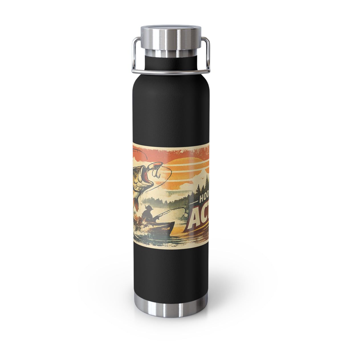 Hooked on Action Insulated Flask – Retro Fishing Flask