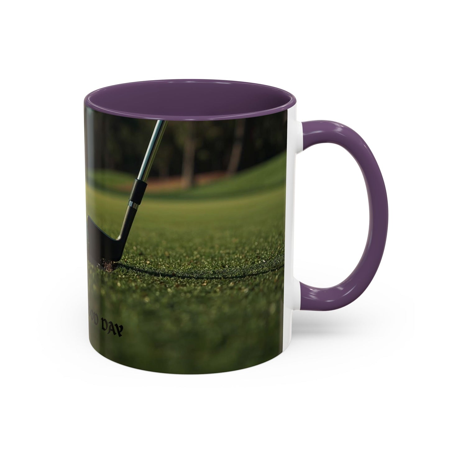 Golf-Inspired Accent Coffee or Tea Mug | Perfect Gift for Golf Lovers | Always A Good Day | Coffee or Tea Mug for Golfers