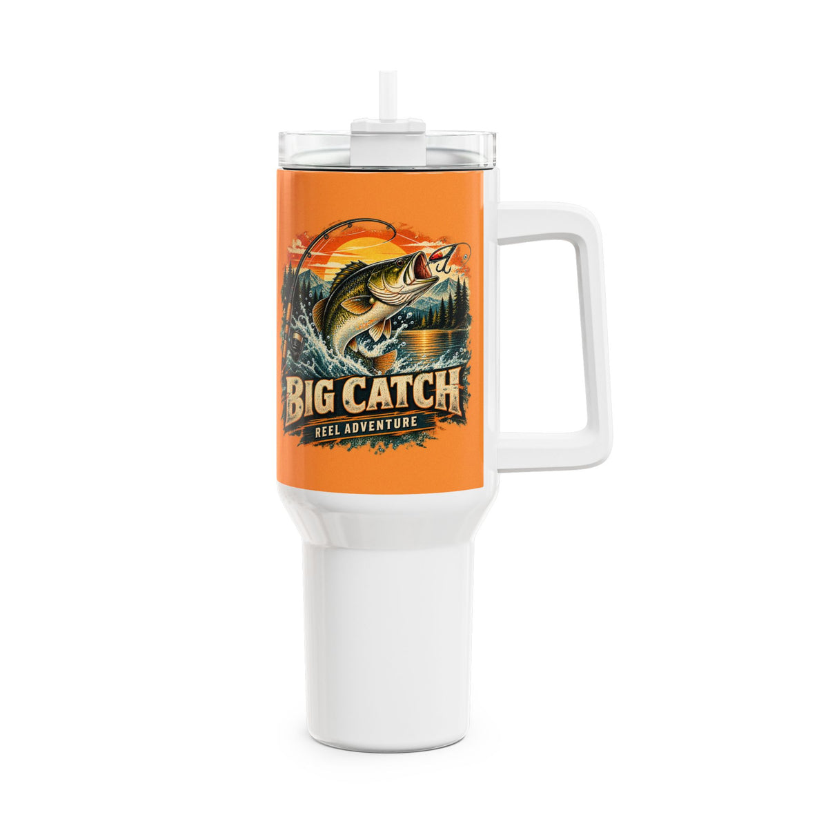 Big Catch Reel Adventure 40oz Tumbler – Vintage Fishing Tumbler
