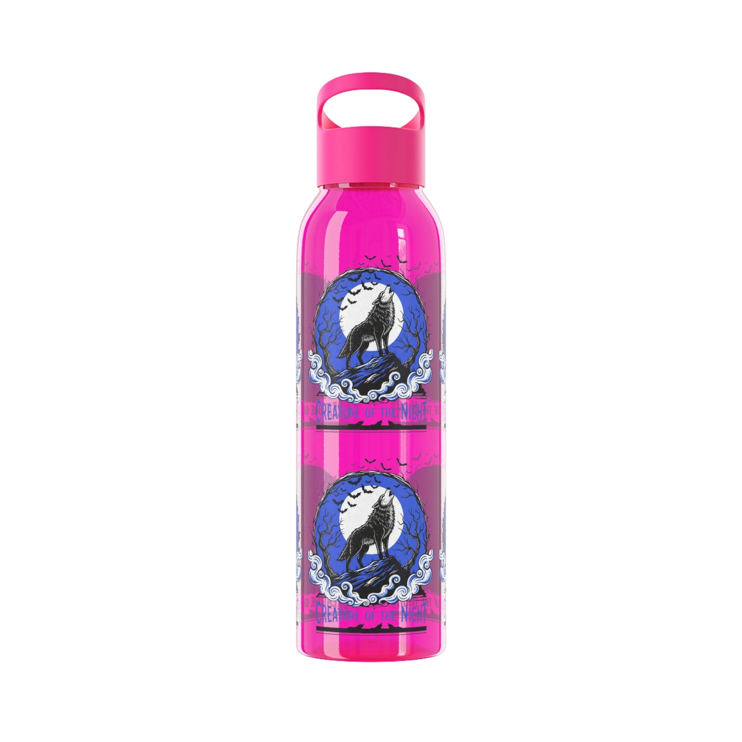 Creature of the Night Halloween Water Bottle – Werewolf Moon Design
