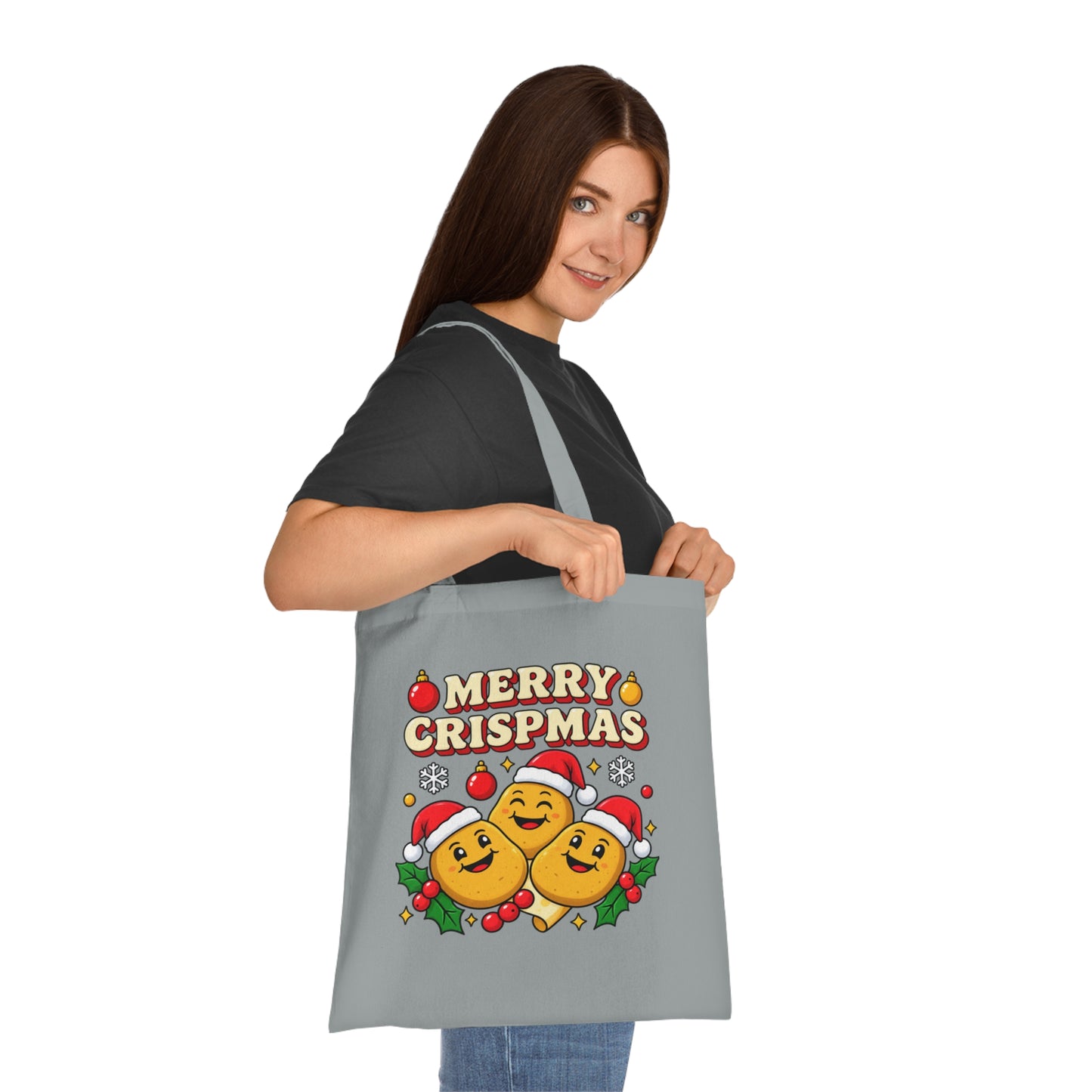 Merry Crispmas Christmas Tote Bag – Funny Festive Shopper