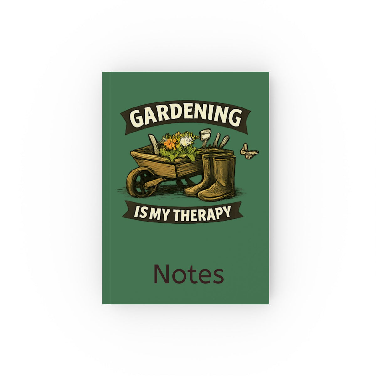 Gardening Is My Therapy – Hardback Gardening Notebook & Journal