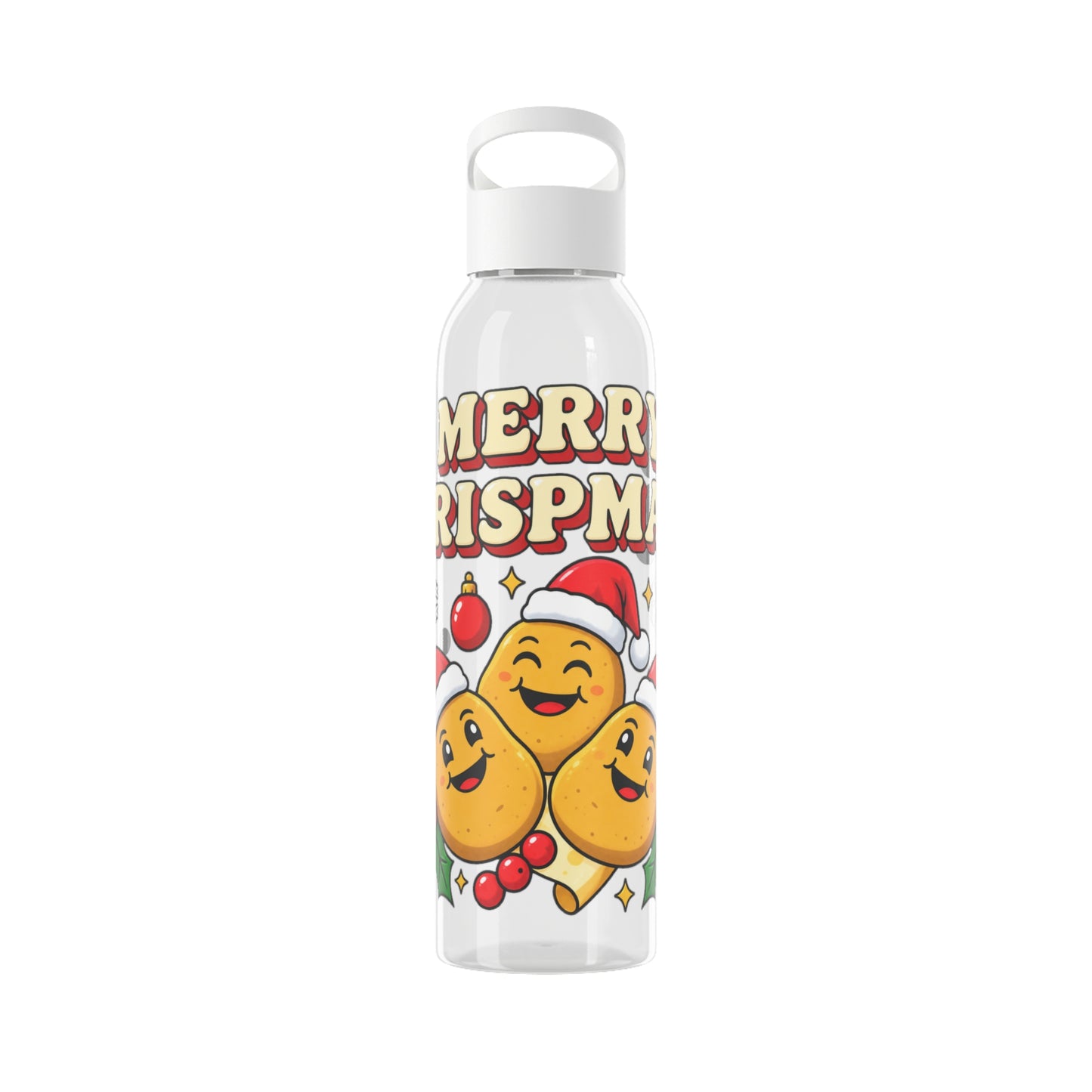 Merry Crispmas Christmas Water Bottle – Festive Drinks Bottle