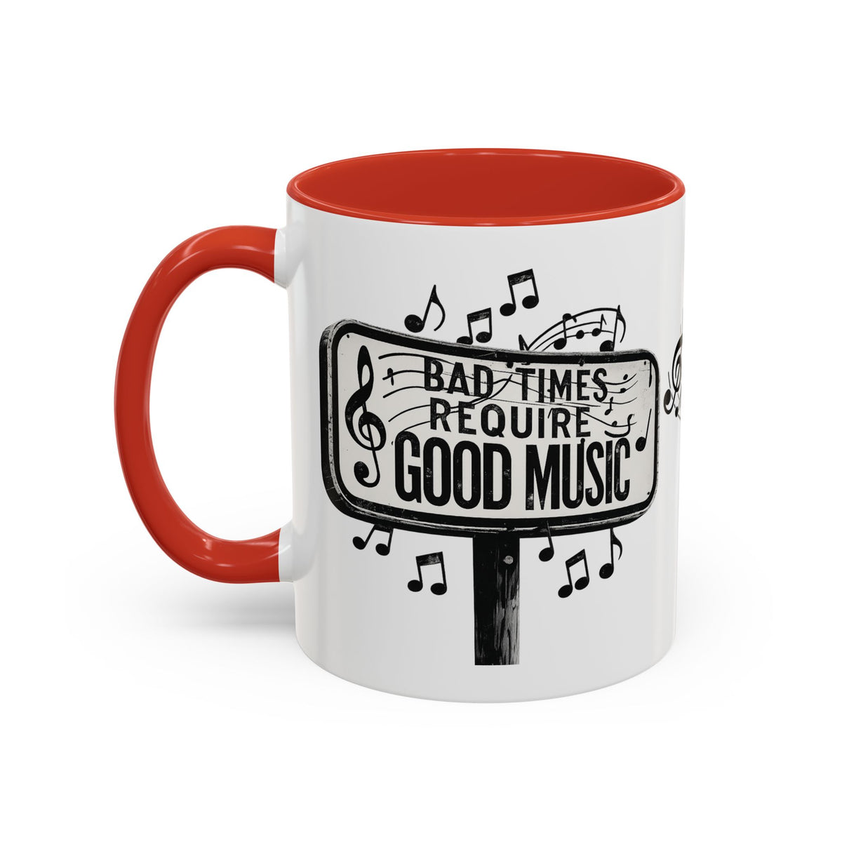 Tasse à café Accent Les mauvais moments exigent de la bonne musique Tasse citation musicale 325 ml